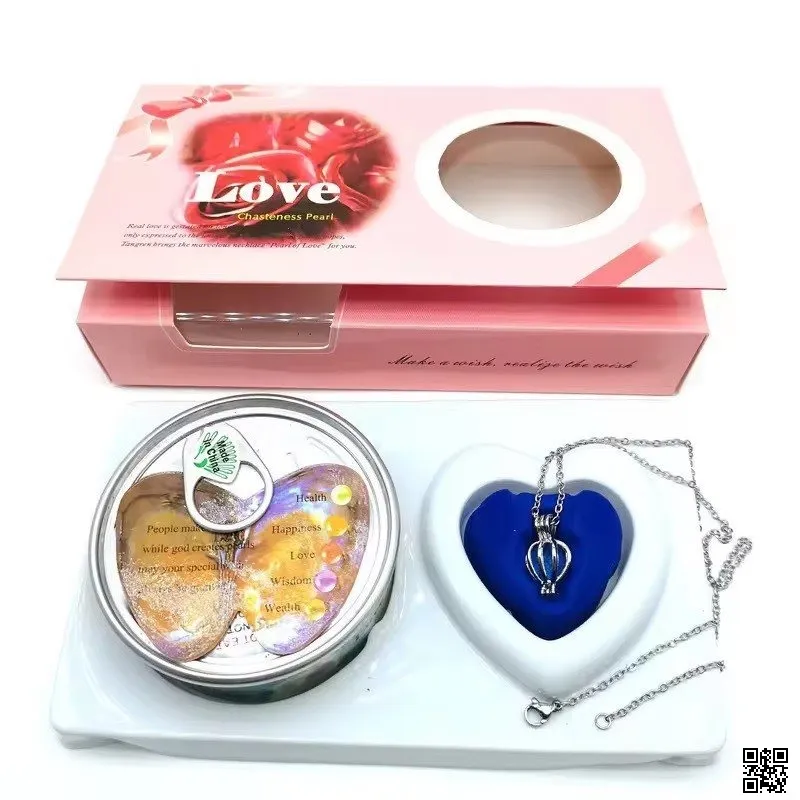 Love Wish Pearl Pendant Necklace Gift Boox 2
