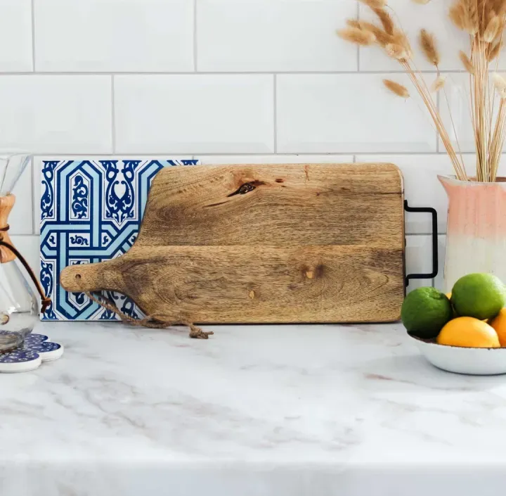 Handmade Mango Wood Chopping Board - Cheese Board - Cutting Board - Serving Platter- Wooden Serving Tray - Chopping Block - Charcuterie 5