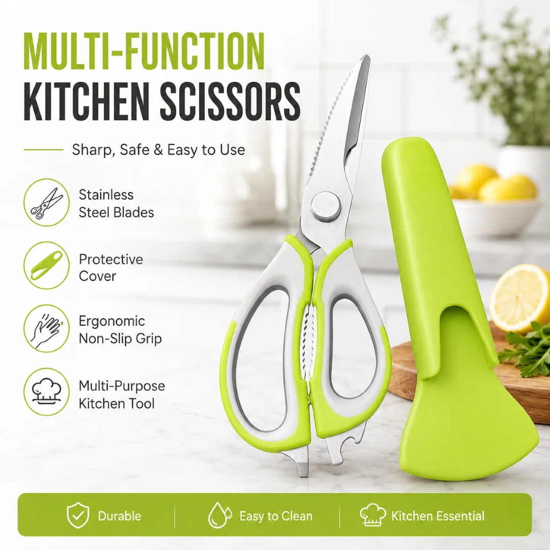8 In 1 Kitchen Scissors, Multi-Functional kitchen Scissor 2