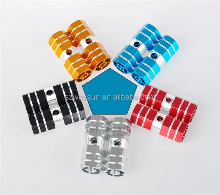 Bicycle Footpegs Aluminum Alloy Axles BMX MTB Pedal Bicycle Stunt Foot Pegs Made In Taiwan Bicycle Accessories 2 pcs 3