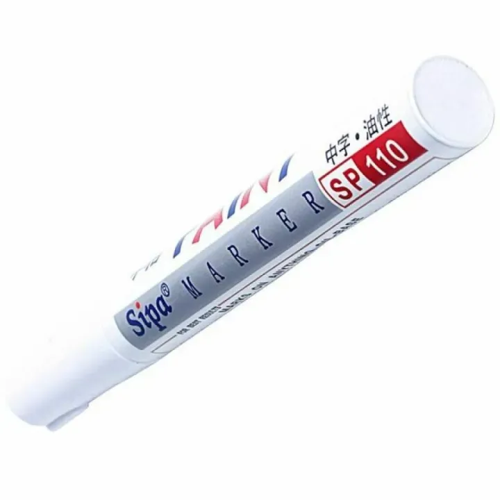 Permanent Paint Marker (White) for Any Hard Surface, Tyre Marker, Oil Base Tire Marker, Waterproof Tire Marking Pen for Motorcycle and Car 6