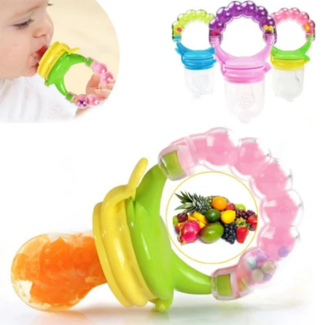 New Baby Food Feeder Soother Teether for Eating Fresh Fruit Vegetables Meat 4