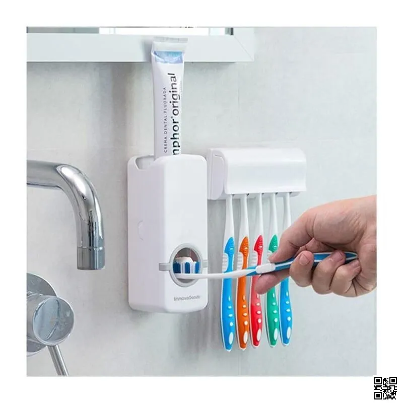 Automatic Toothpaste Dispenser With Toothbrush Holder 5