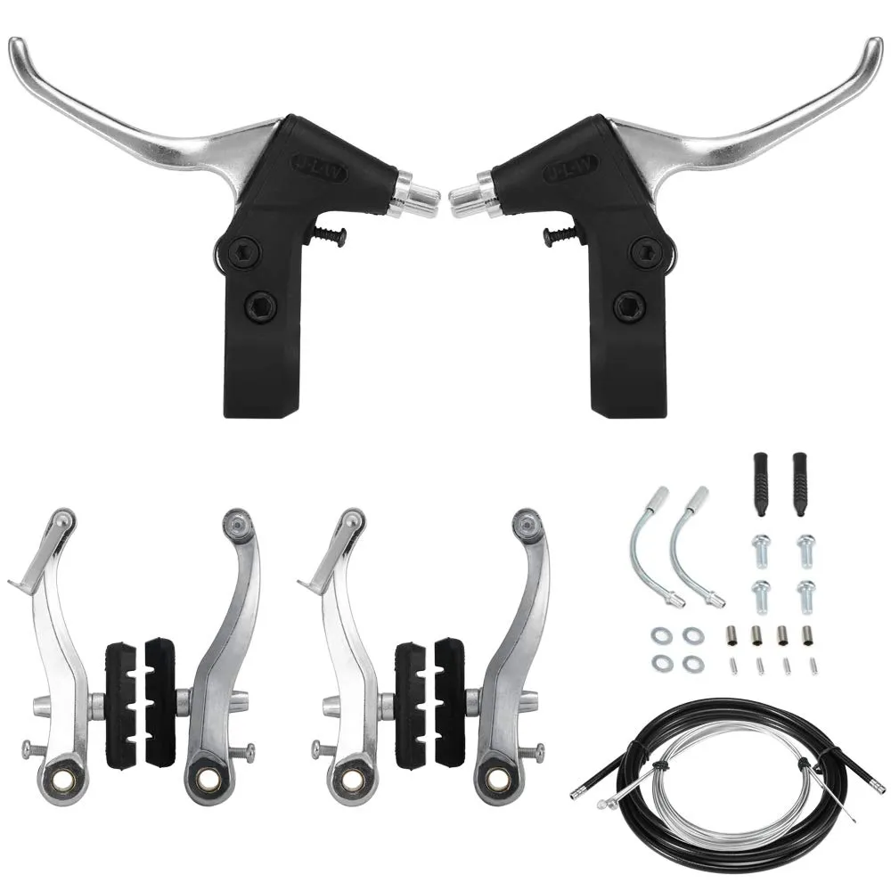 Bicycle V Brake Brake Levers Cable Cycling Handlebar Short Brake Clutch Lever Gear Cable Wire Hosing Full Set Bicycle Accessories 2