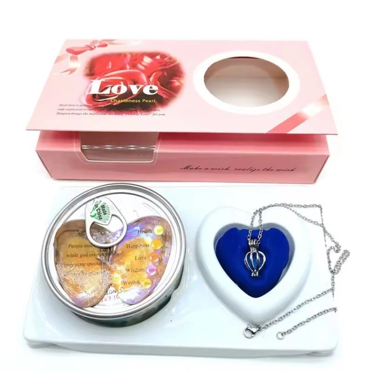 Love Wish Pearl Pendant Necklace Gift Box 3
