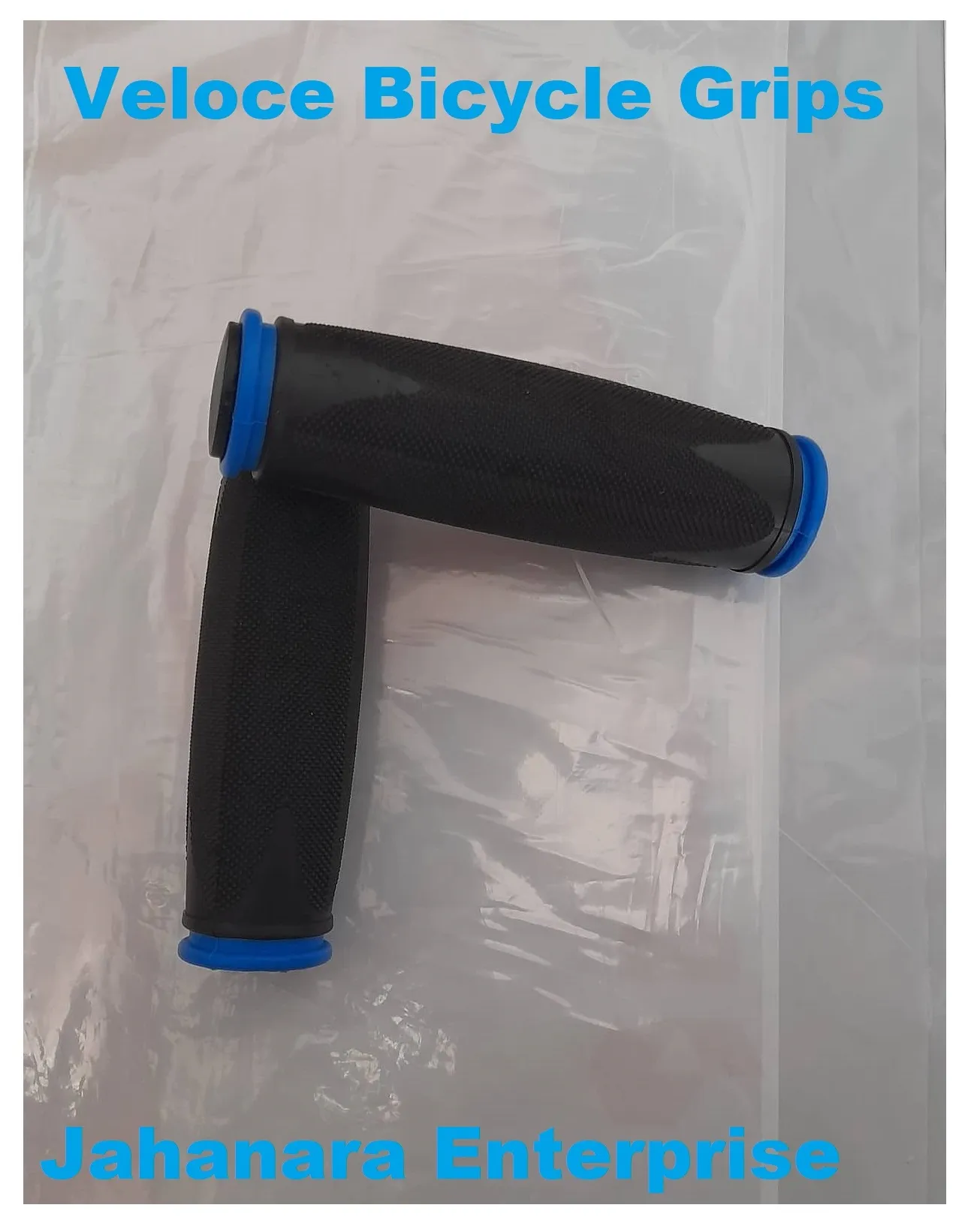 Veloce Bike Grips Mountain Bicycle Handle Handlebar Soft Rubber Multi colour 1 pair 2