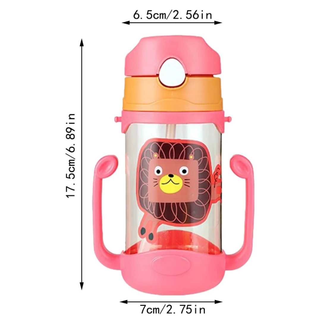 400ml Cartoon Water Bottle, Mum Pot, 6