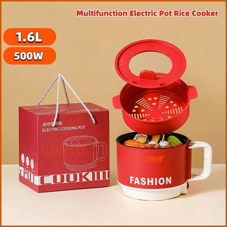 Electric Multi Functional Cooker, Mini Rice CookerFashion Electric Cooking Pot (1.6L), 7