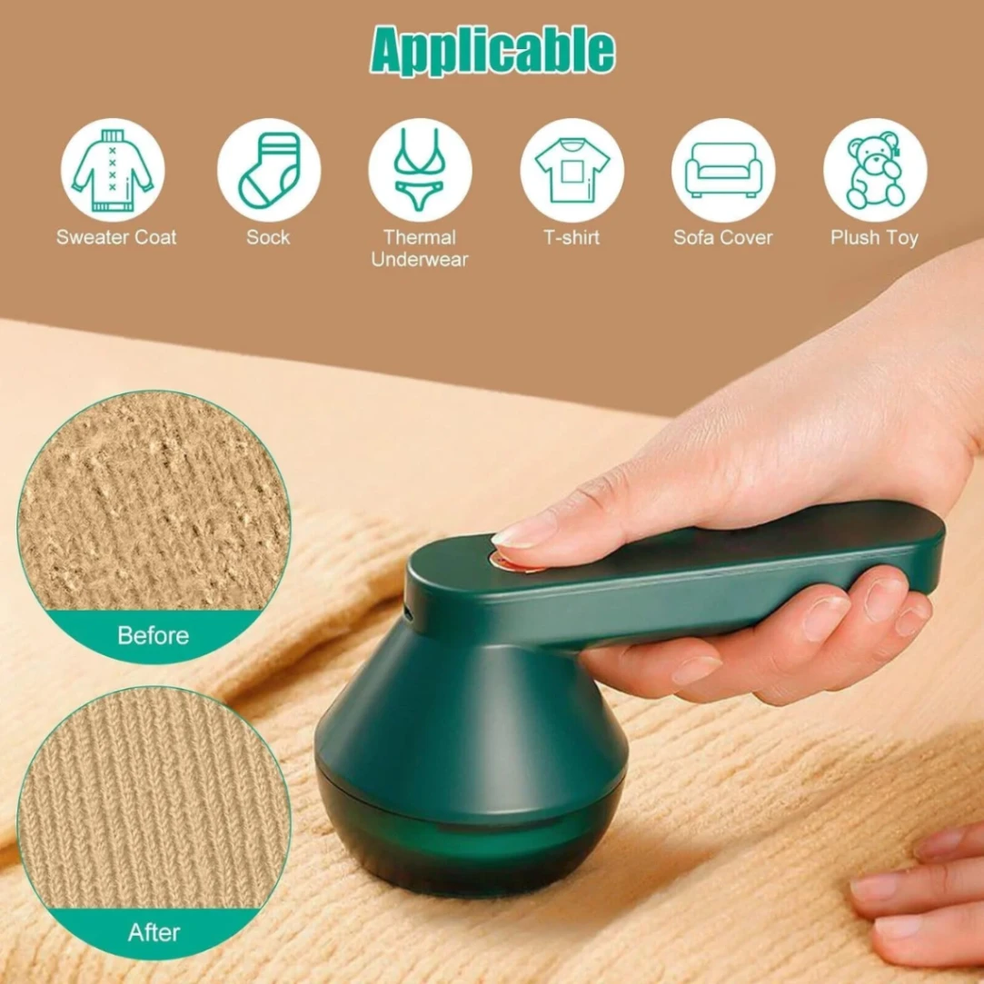Rechargeable Electric Lint Remover, Fabric Shaver Woollen Fuzz Shaver/Remove Fluff Lint Roller 2