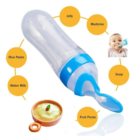 Silicone spoon feeder for baby 1pcs 4