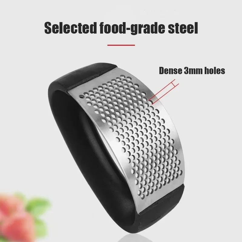 Stainless Steel Garlic Crusher Ginger Mincer Squeezer Press Chopper with Handle Stainless Steel Garlic Crusher Ginger Mincer Squeezer Press Chopper with Handle 4