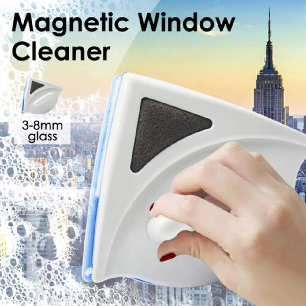 New Magnetic Window Wiper Glass window cleaner Double Side Magnetic Brush Window Glass Brush for Washing Household Cleaning Tool 7
