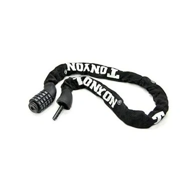 TonYon Five Digit Code Chain Lock Single Car Anti-Theft Lock Chain Lock Mountain Bike Anti-Theft Lock 90cm 5