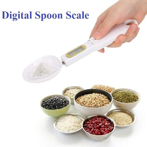 Digital Spoon Scale, Digital Measuring Spoon, 300g/0.1 Digital LCD Measuring Spoon Scale Electronic Weighing Spoon Scale Household Kitchen Accessory 3