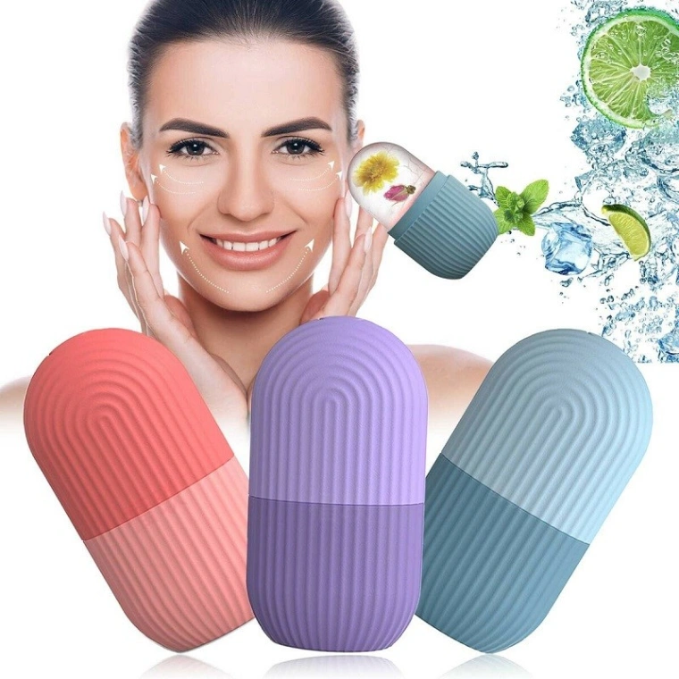 Ice Roller For Face, Beauty Facial Massage Ice Roller, Glow Cube Ice Roller for Face, Skin Care Tools for Eye Wrinkles, Acne Puffiness Relief 2