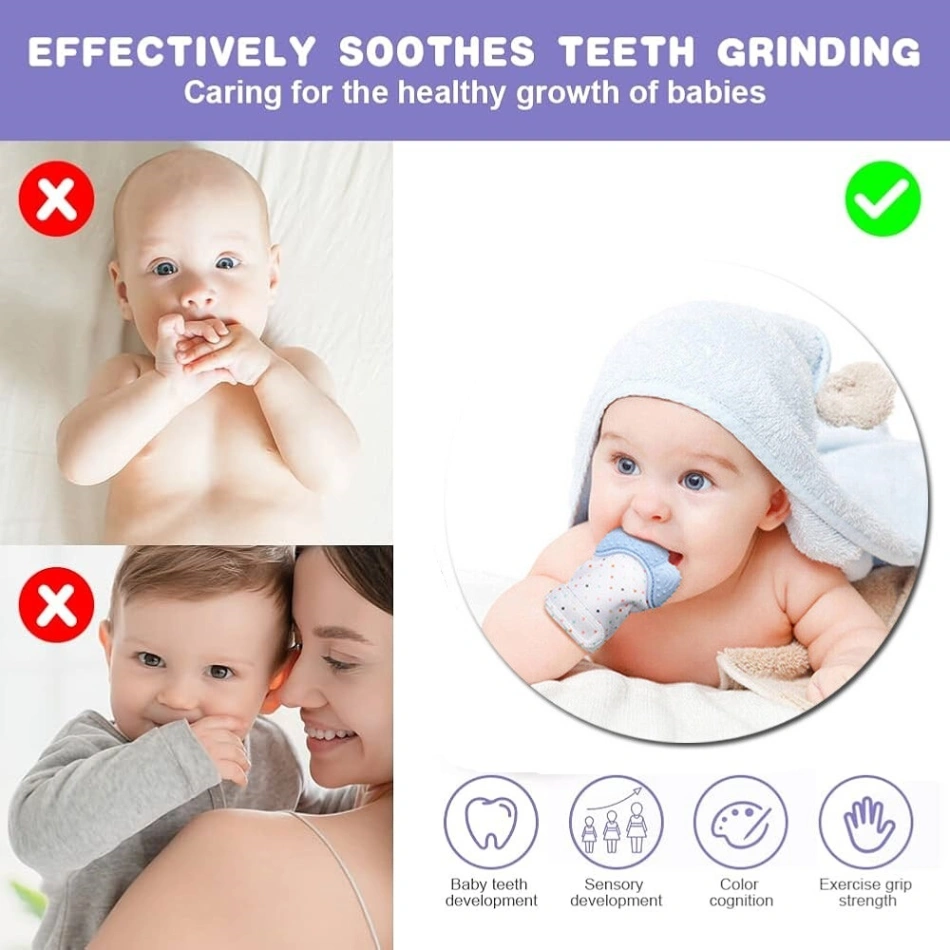 1Pcs Baby Silicone Mitten Teether Glove, Silicone Teething Mitt 4