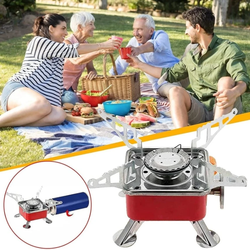 Portable Card Type Campaign Butane Gas Stove Burner 7