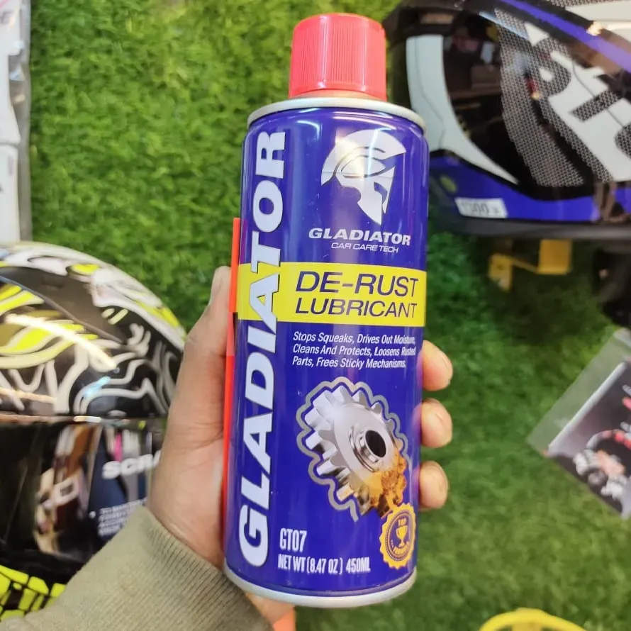 Gladiator De-Rust Lubricant 450ml, anti rust proof lubricant, Rust Cleaner Remover and Protector Liquid Spray 5