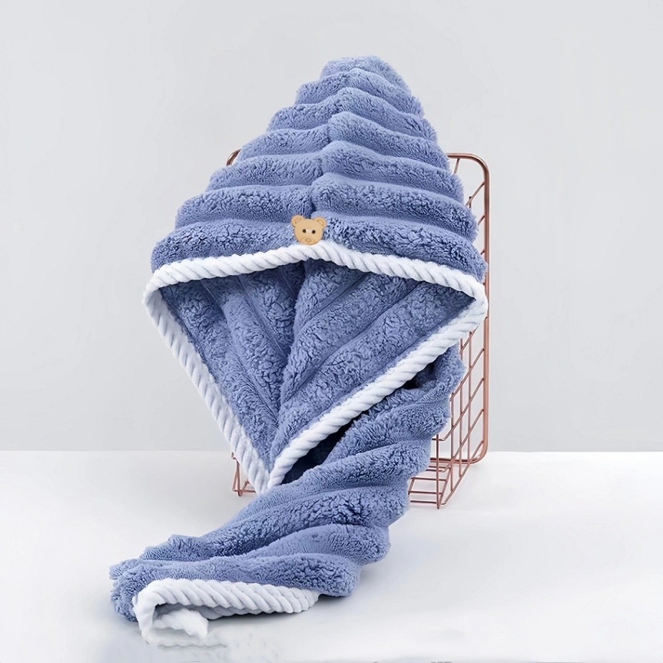 Super Absorbent, Quick Drying Hair Towel, Microfiber Hair Dry Cap good quality 4