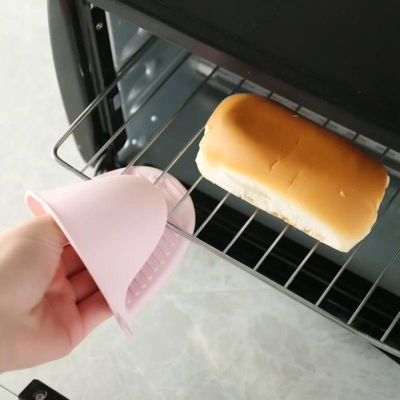 2PC Grip Oven Pot Holder Baking BBQ Cook Tools Mini Kitchen Non-slip Heat Resistant Oven Mitts Silicone Glove - Hand Gloves - Hand Gloves 4