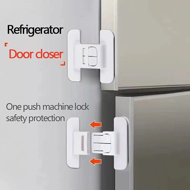 Refrigerator Door Lock, Fridge Door Lock, Multi-function Children Security Protector 2