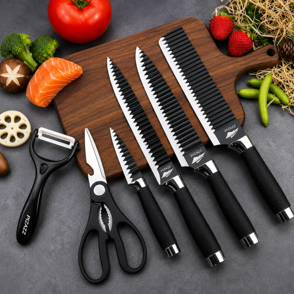 Zepter Professional Knife Set - 6 pcs Kitchen Knives Set, Culinary Knives, Professional Chef Knives 3