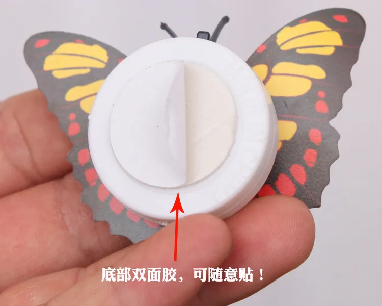 5 PCS Colorful luminous butterfly small night lamp flash simulation butterfly lamp Encounter 5