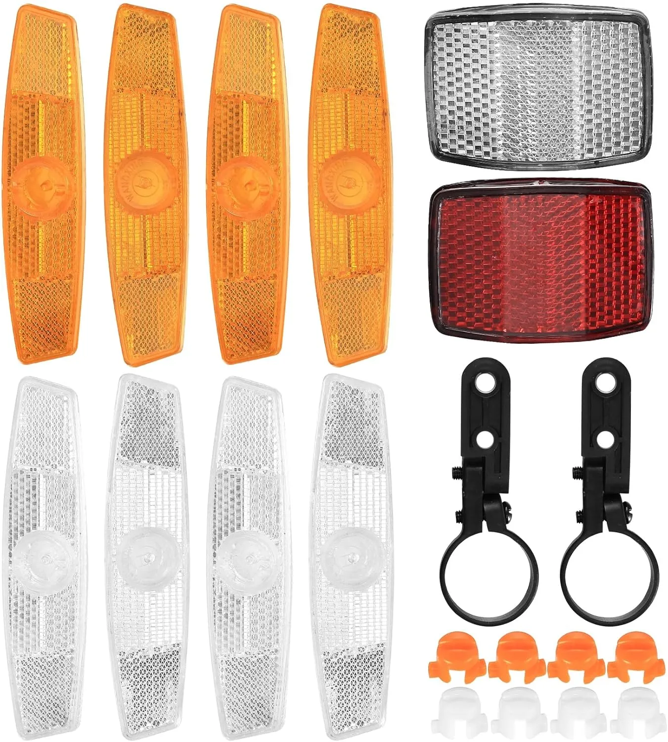 Reflectors for Bicycle Spokes Includes 4 Pcs Reflectors Spokes Bicycle Wheels 2 Pcs Reflectors Reflectors for Front Rear Bike Wheel for MTB Bicycle 1