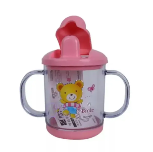 Binie Baby Mum Pot 200ml, Baby Water Bottle, Kids Water Bottle Double Handle 4