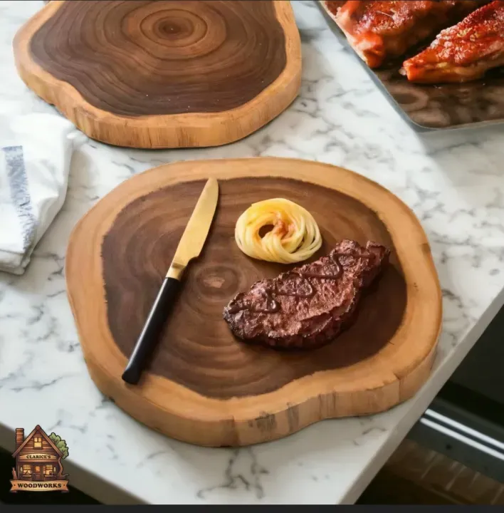 Log Chopping Board,Wooden chopping board,Rustic cutting board,Mini Cutting Board,Acacia wood serving tray,,Snacks tray,functional decor,boho 2