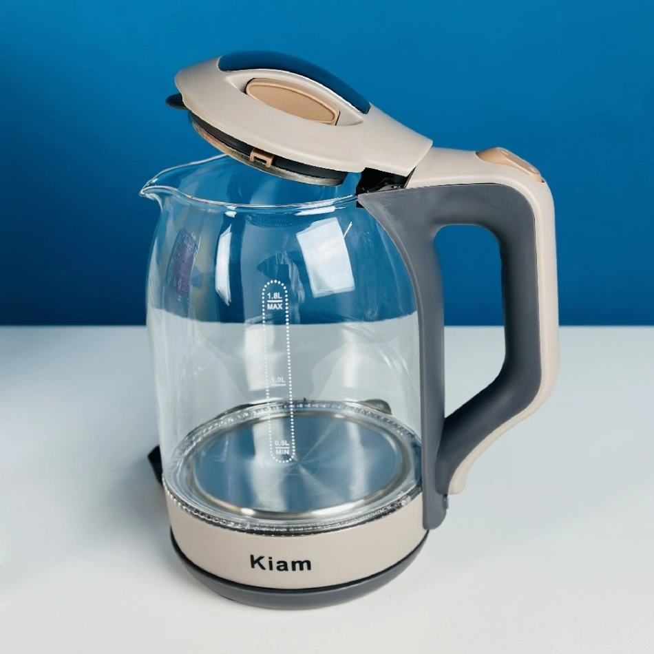 Kiam Electric Kettle BL-002 (1.8 L) With Glass kettle - Automatically turns Off - Automatic Over Heat Protection 5