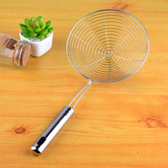 Frying strainer/ Large Oil Strainer/ Deep Fry Strainer for Kitchen/ Tel Chakni -Stainless Steel 5