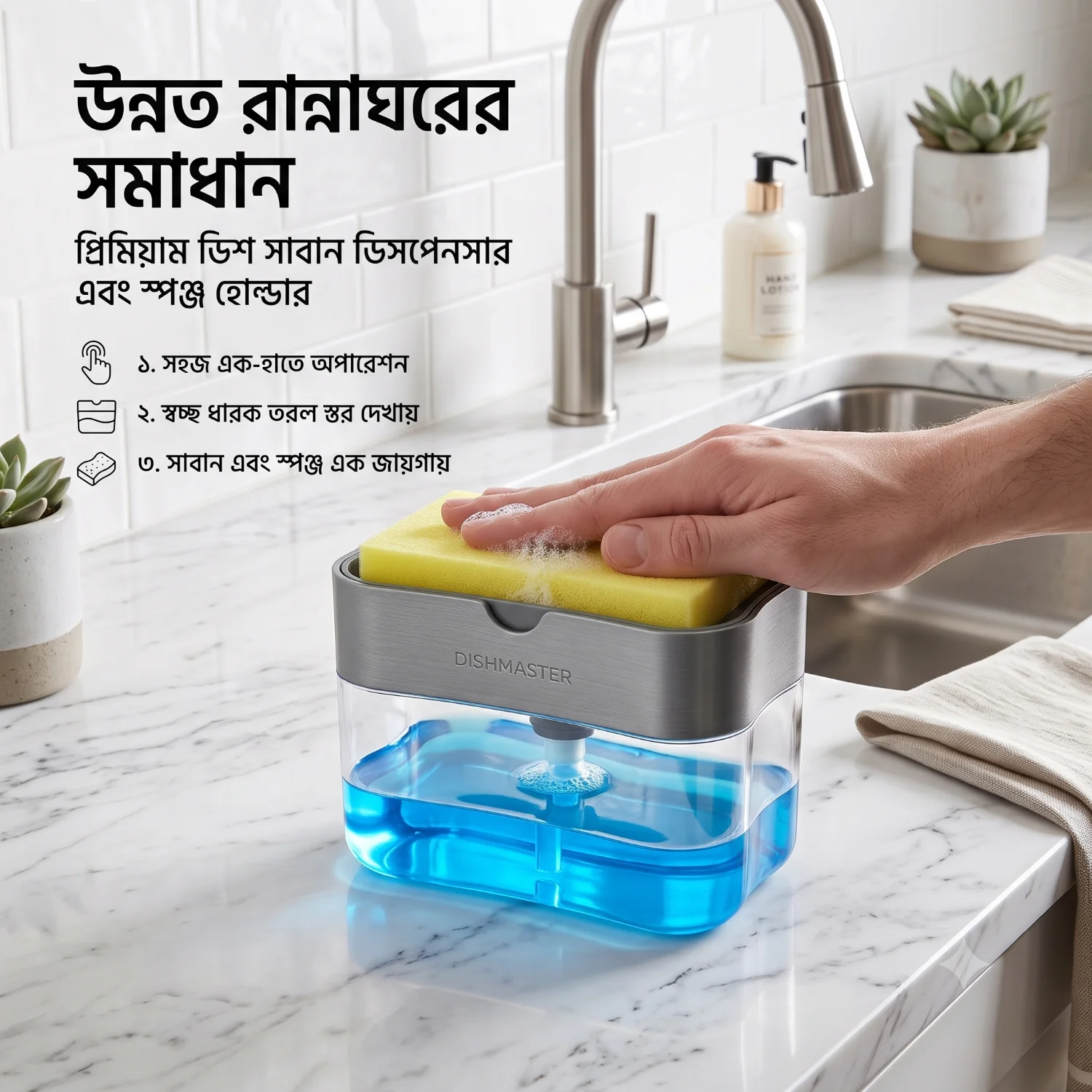 Soap Pump & Sponge Caddy 1