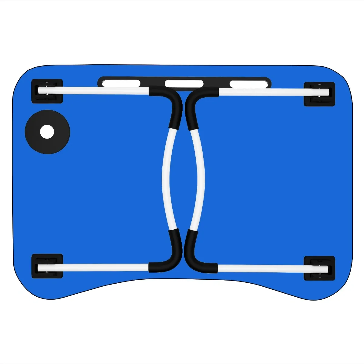 Foldable Laptop Table-Blue For Reading, Writing, Eating, On Bed 3