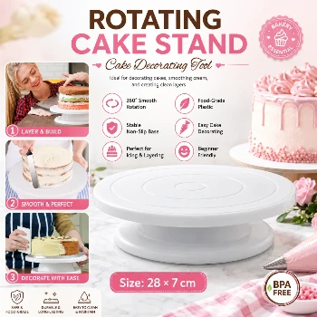 Cake Turntable, 360° Rotating Best Cake Turntable
