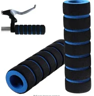 Bike Grips Handlebar Cover Handle Grip Cover Sleeve Bamboo Sponge Shock Absorption Non slip Comfortable for Mountain Bike 1 Pair