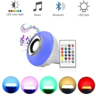 LED Bluetooth Speaker Bulb B22 Wireless Remote Control Smart LED Audio Speaker RGB Color Music Lamp for Home Party Festival Decoration
