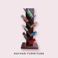 Stylish Wooden Book Shelf Corner