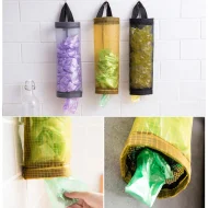 Kitchen Plastic Trash Bag Holder, Grocery Bag Holder, Trash Bags Holder