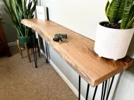Live Edge Entryway Table