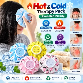 Hot & Cold Pack Reusable Ice Bags, First Aid Multipurpose Hot Cold Therapy