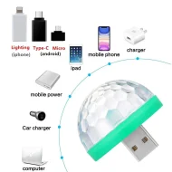Usb Mini Led Disco Magic Ball Lights, Sound Sensor Led Small Magic Ball Light
