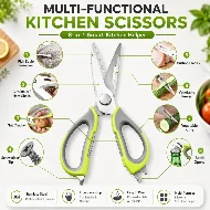 8 In 1 Kitchen Scissors, Multi-Functional kitchen Scissor
