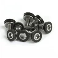Bicycle Crank in the shaft screw fixing nut universal dead flying pedal screw NutBolt Bicycle Accessories 2 pcs