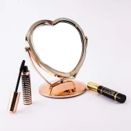 Love Shape Cosmetic Makeup Mirror, Maple Leaf Table Mirror One PCS