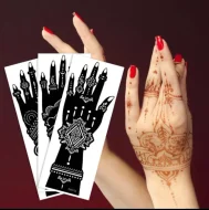 2Pcs Mehedi Sticker, Mehndi Design Sticker