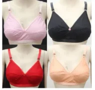 Cotton Bra Boil Fabrics Multi-Color - 4 Piece Set best quality