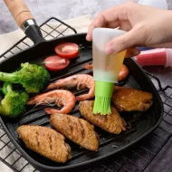 Silicone Oil Dispenser Bottle Brush Pastry Basting Brush Oil Honey Wine Sauce Grill Brush for Barbecue