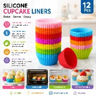 Silicone Cupcake Mold - 12pcs