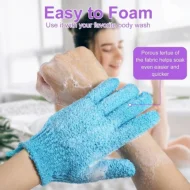 Bath Glove Cleaning Body Massage Sponge Wash Skin Moisturizing SPA Five Fingers Shower Scrub Gloves Foam